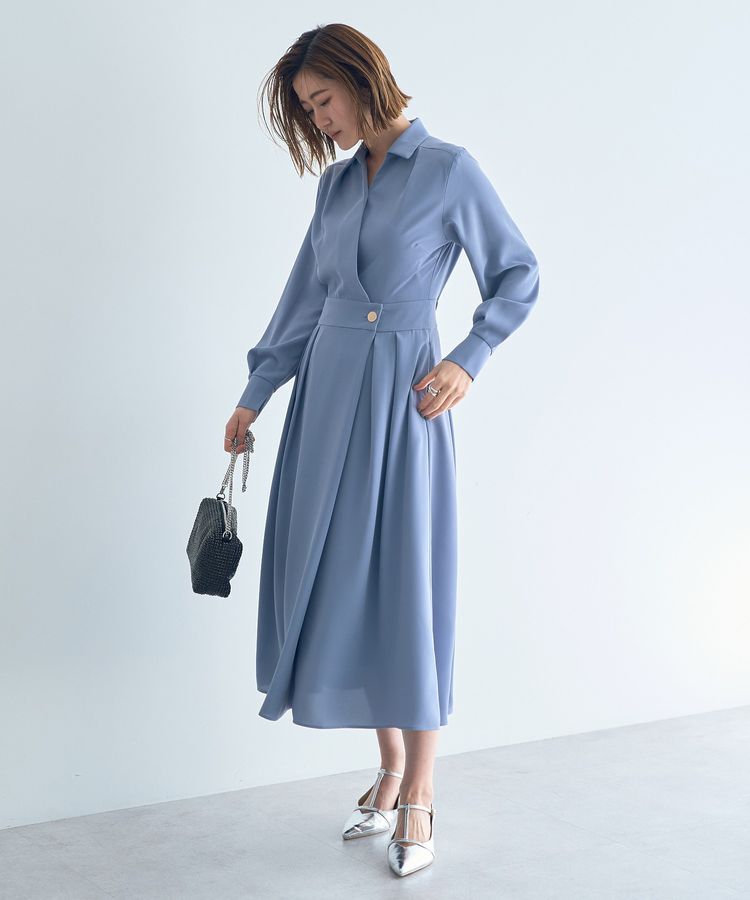 YECCA VECCA「カシュクールタックワンピース」|ワンピース|