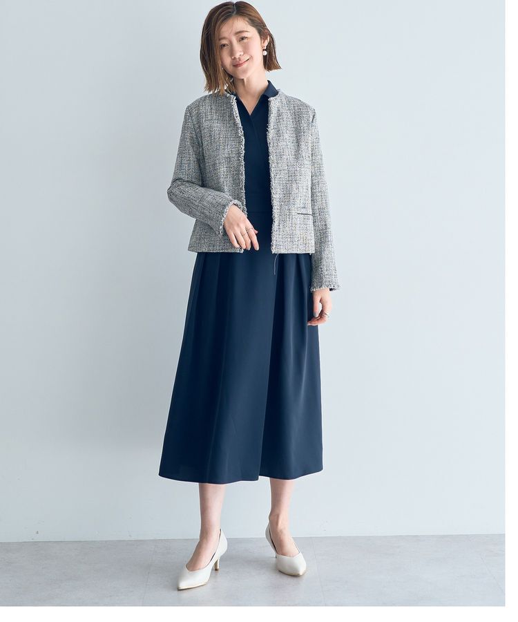 YECCA VECCA「カシュクールタックワンピース」|ワンピース|