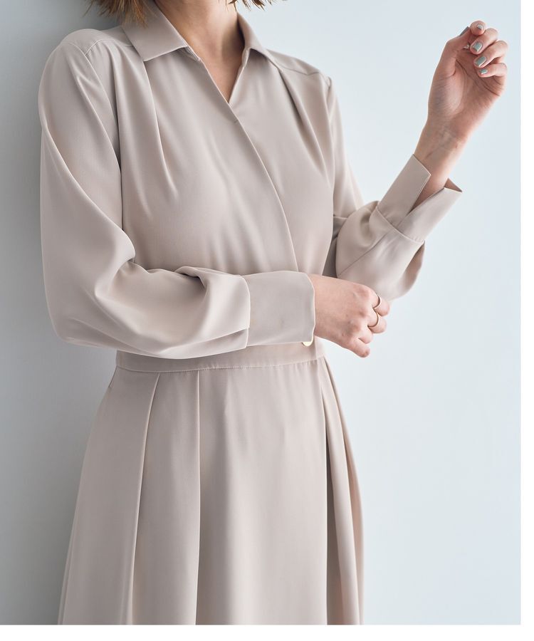 YECCA VECCA「カシュクールタックワンピース」|ワンピース|