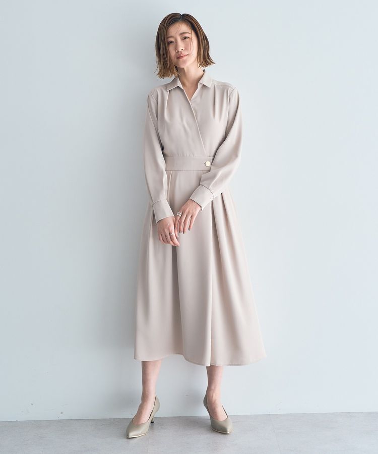 YECCA VECCA「カシュクールタックワンピース」|ワンピース|