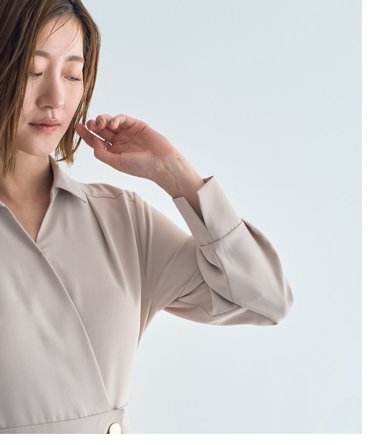 YECCA VECCA「カシュクールタックワンピース」|ワンピース|