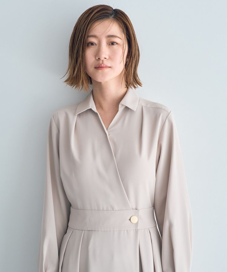 YECCA VECCA「カシュクールタックワンピース」|ワンピース|