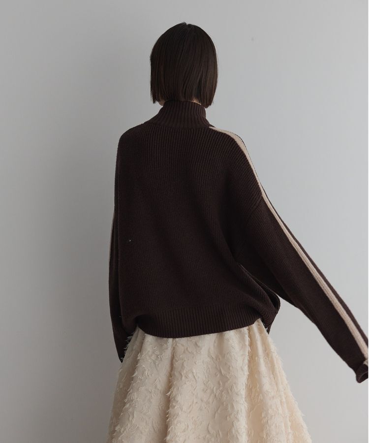 GARAGE OF GOOD CLOTHING「ライン入りZIP付ニット/24AW」|カーディガン|