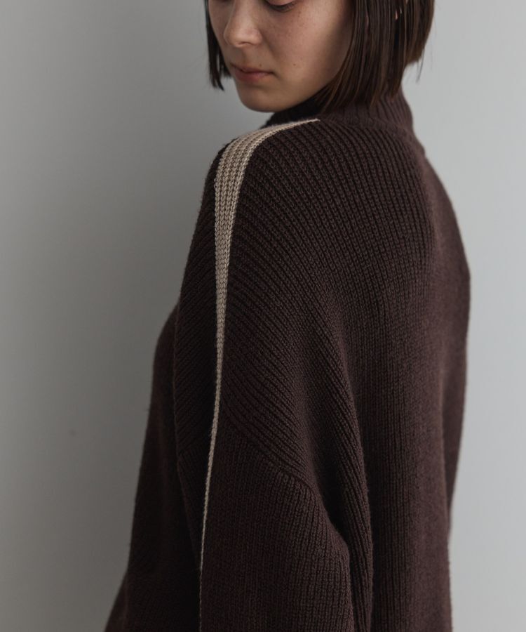 GARAGE OF GOOD CLOTHING「ライン入りZIP付ニット/24AW」|カーディガン|