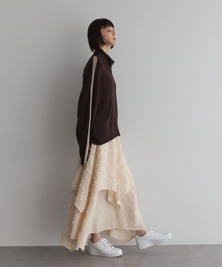 GARAGE OF GOOD CLOTHING「ライン入りZIP付ニット/24AW」|カーディガン|