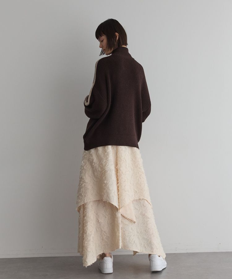 GARAGE OF GOOD CLOTHING「ライン入りZIP付ニット/24AW」|カーディガン|