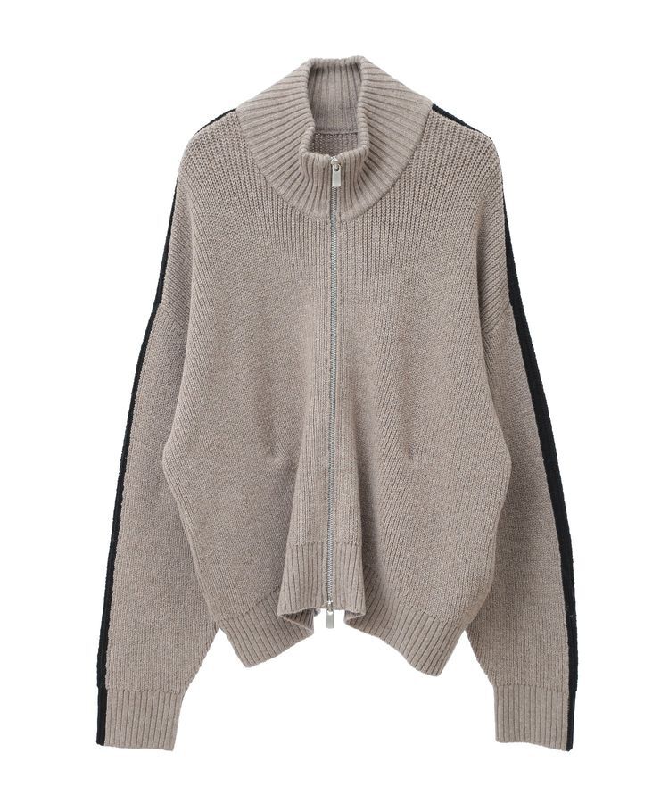 GARAGE OF GOOD CLOTHING「ライン入りZIP付ニット/24AW」|カーディガン|