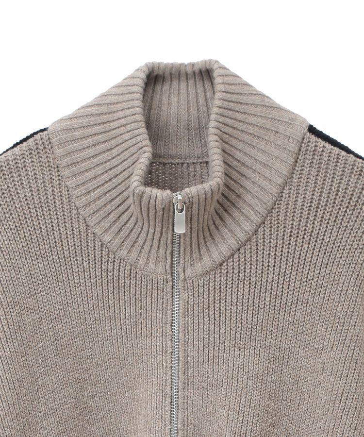 GARAGE OF GOOD CLOTHING「ライン入りZIP付ニット/24AW」|カーディガン|