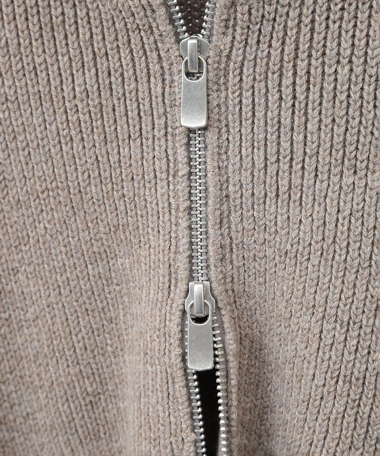 GARAGE OF GOOD CLOTHING「ライン入りZIP付ニット/24AW」|カーディガン|