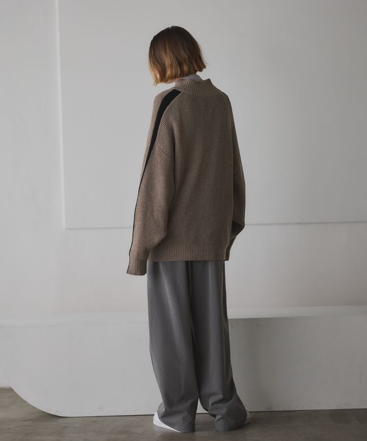 GARAGE OF GOOD CLOTHING「ライン入りZIP付ニット/24AW」|カーディガン|