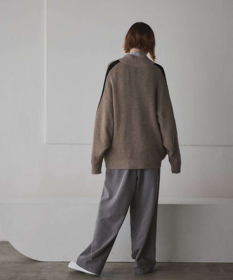 GARAGE OF GOOD CLOTHING「ライン入りZIP付ニット/24AW」|カーディガン|