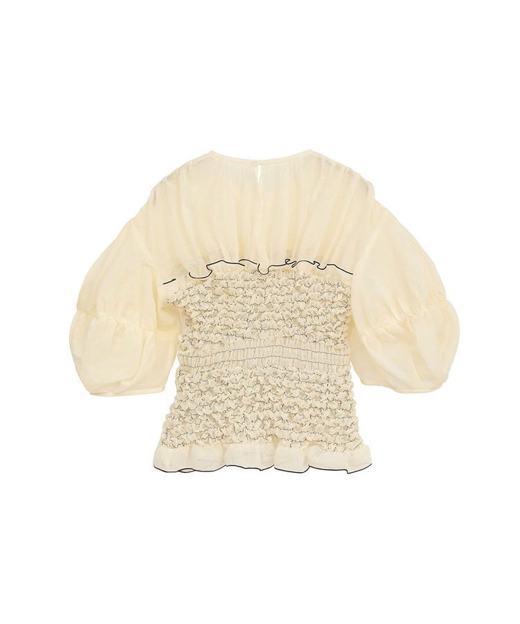 GARAGE OF GOOD CLOTHING「【CLANE】COLOR STITCHED SHIRRING TOPS」|シャツ・ブラウス|