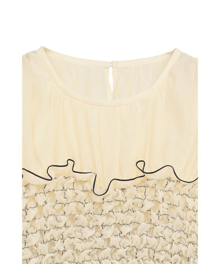 GARAGE OF GOOD CLOTHING「【CLANE】COLOR STITCHED SHIRRING TOPS」|シャツ・ブラウス|