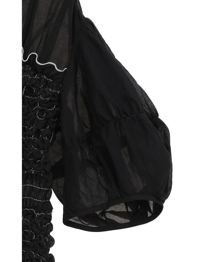 GARAGE OF GOOD CLOTHING「【CLANE】COLOR STITCHED SHIRRING TOPS」|シャツ・ブラウス|