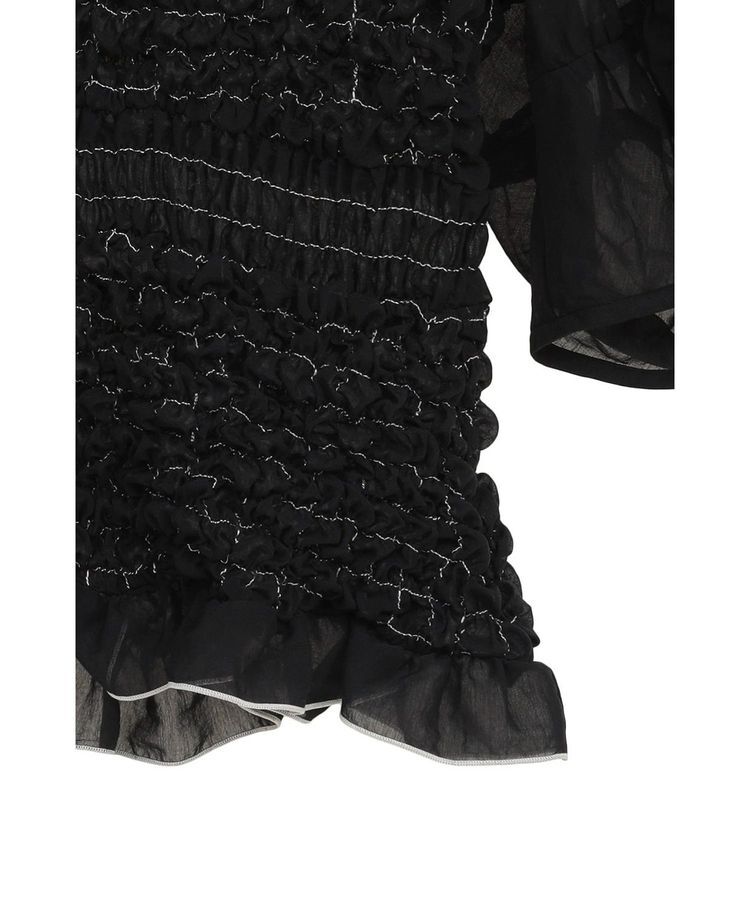 GARAGE OF GOOD CLOTHING「【CLANE】COLOR STITCHED SHIRRING TOPS」|シャツ・ブラウス|