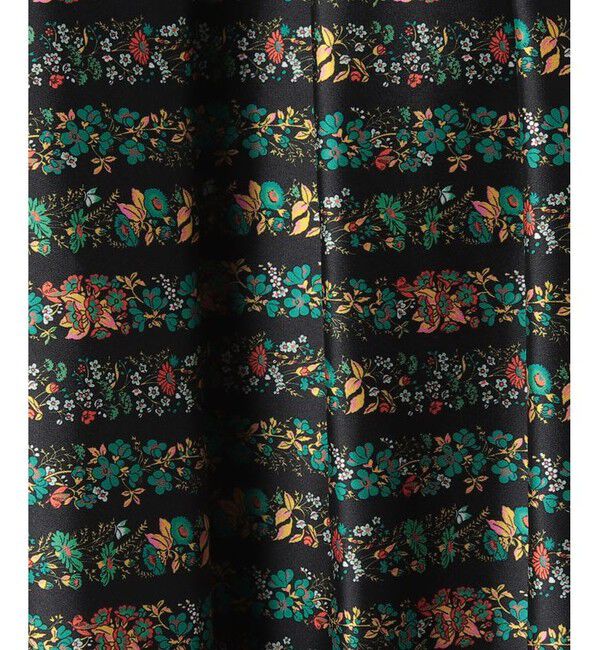 LOULOU WILLOUGHBY「【LOULOU WILLOUGHBY】ボーダーフラワースカート」|ワンピース|