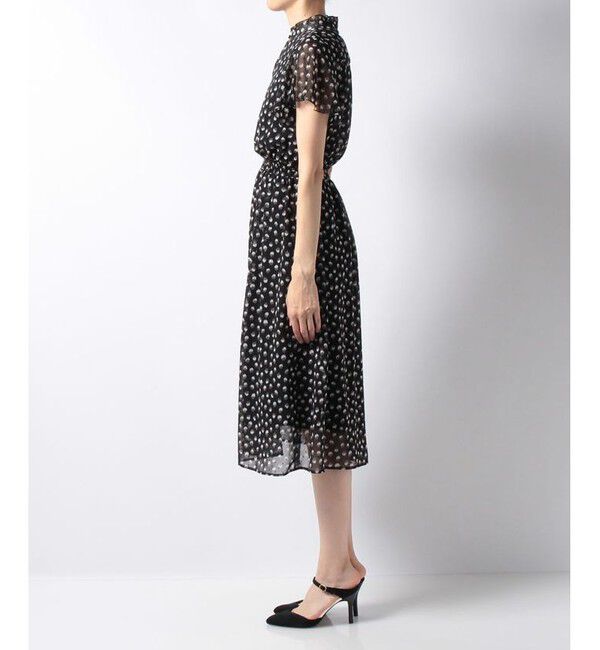 allureville「シフォンカットドビープリントワンピース」|ワンピース|