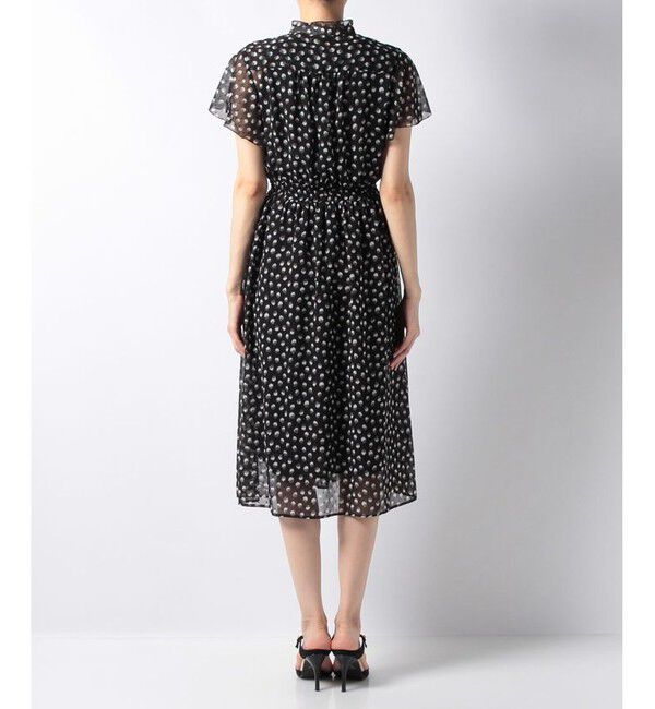 allureville「シフォンカットドビープリントワンピース」|ワンピース|