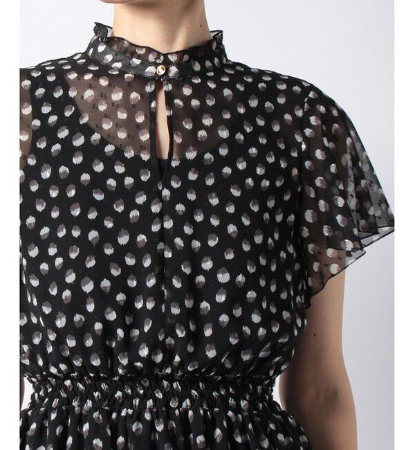 allureville「シフォンカットドビープリントワンピース」|ワンピース|