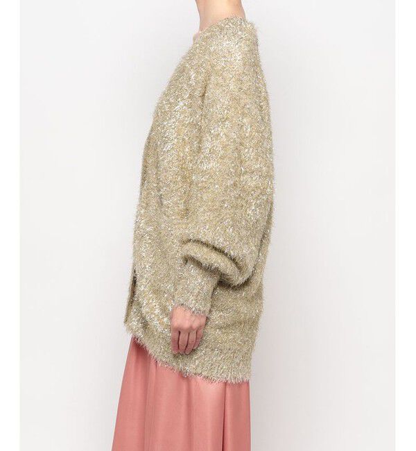 allureville「シャイニーフェザーカーディガン」|カーディガン|