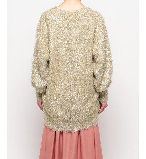 allureville「シャイニーフェザーカーディガン」|カーディガン|