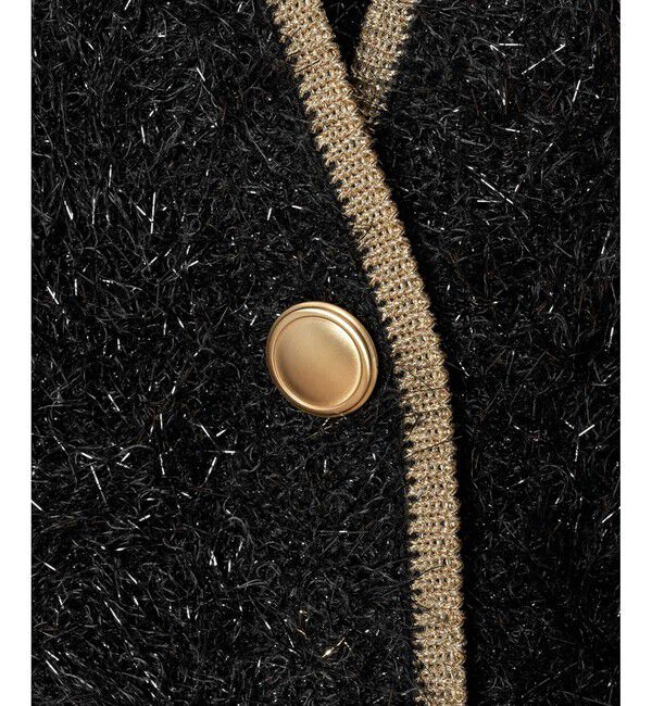 allureville「シャイニーフェザーカーディガン」|カーディガン|