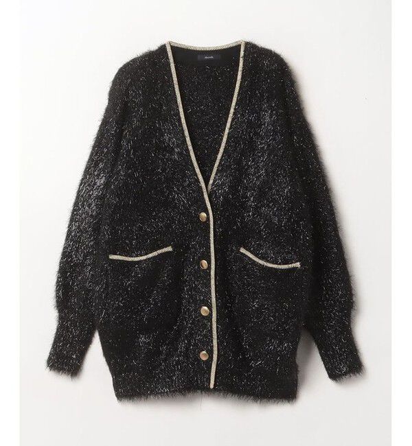 allureville「シャイニーフェザーカーディガン」|カーディガン|