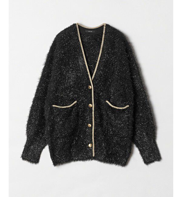 allureville「シャイニーフェザーカーディガン」|カーディガン|