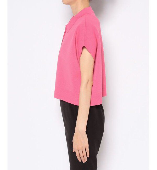 allureville「ワイズワイドクロップドポロ」|カーディガン|