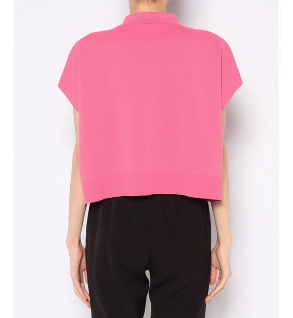 allureville「ワイズワイドクロップドポロ」|カーディガン|