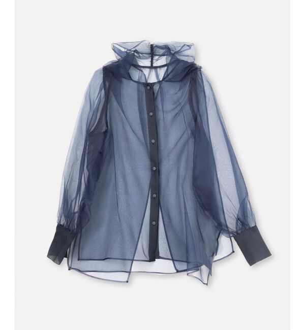 LOULOU WILLOUGHBY「《ドラマ着用》【LOULOU WILLOUGHBY】シルキーリボンブラウス」|シャツ・ブラウス|