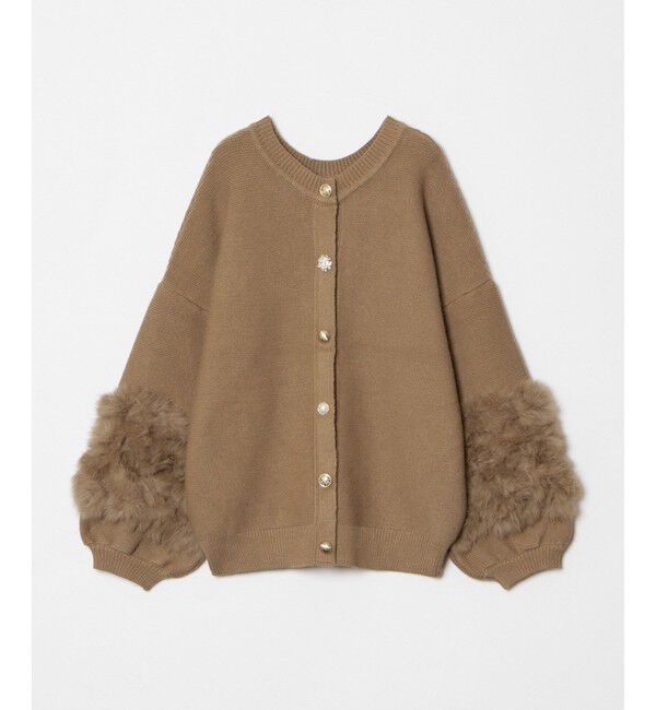 allureville「ラビットカフクレイジー釦2WAYプルオーバー」|ニット・セーター|