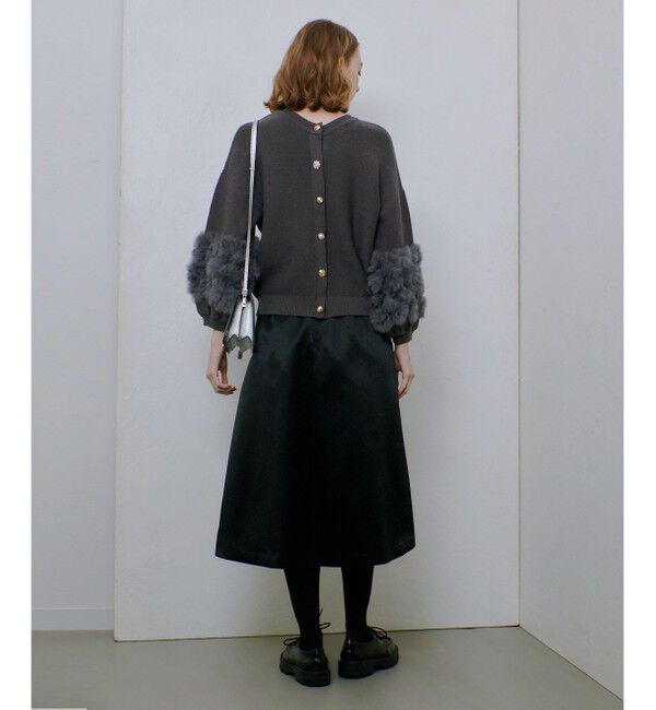 allureville「ラビットカフクレイジー釦2WAYプルオーバー」|ニット・セーター|