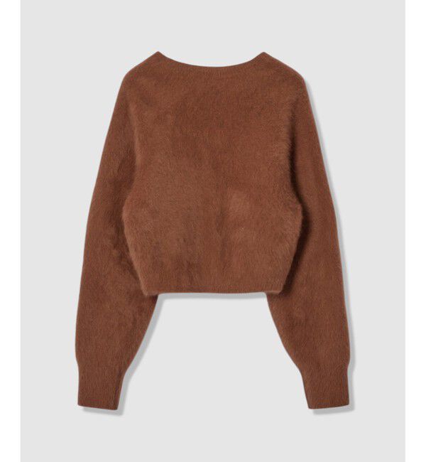 LOULOU WILLOUGHBY「【LOULOU WILLOUGHBY】カシミヤブレンドファー加工Ｖカーディガン」|カーディガン|