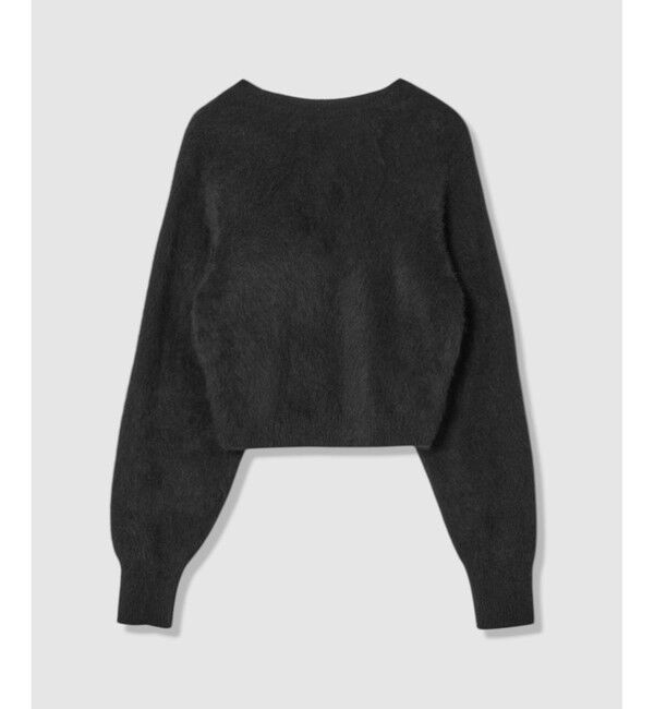 LOULOU WILLOUGHBY「【LOULOU WILLOUGHBY】カシミヤブレンドファー加工Ｖカーディガン」|カーディガン|