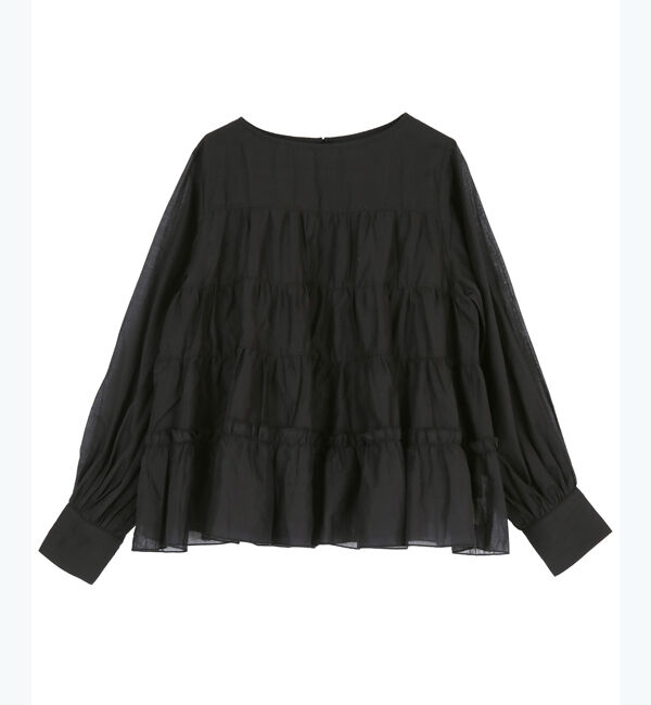 titivate「【前坂美結さんS/Sコラボ】コットンボイルティアードブラウス」|シャツ・ブラウス|