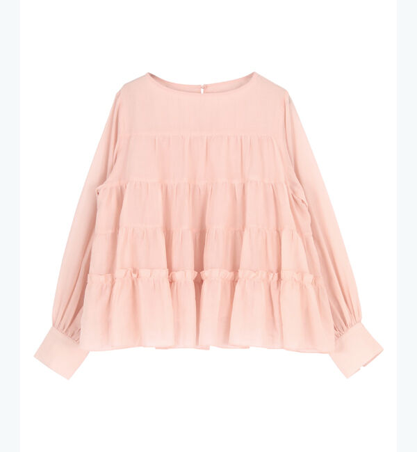 titivate「【前坂美結さんS/Sコラボ】コットンボイルティアードブラウス」|シャツ・ブラウス|