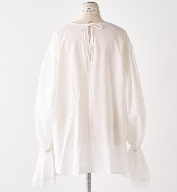  「フレア袖口レースブラウス」|プルオーバー|