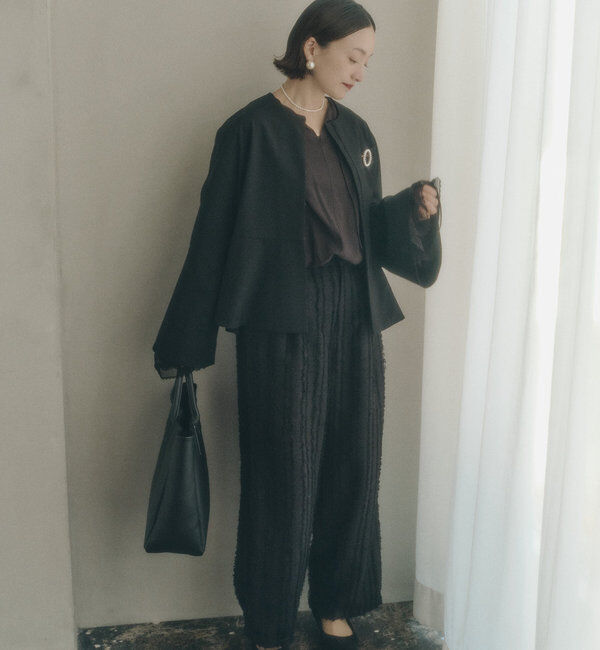  「フレア袖口レースブラウス」|プルオーバー|