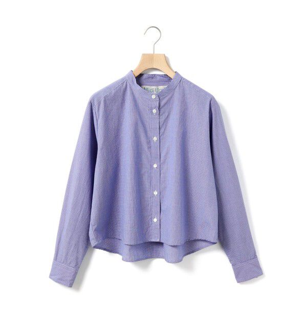 MidiUmi「MidiUmi パターンショートシャツ」|シャツ・ブラウス|ネイビーチェック