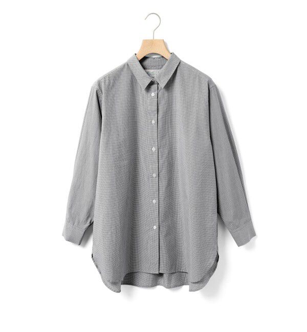 MidiUmi「MidiUmi パターンワイドロングシャツ」|シャツ・ブラウス|