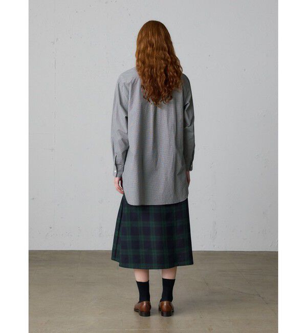 MidiUmi「MidiUmi パターンワイドロングシャツ」|シャツ・ブラウス|