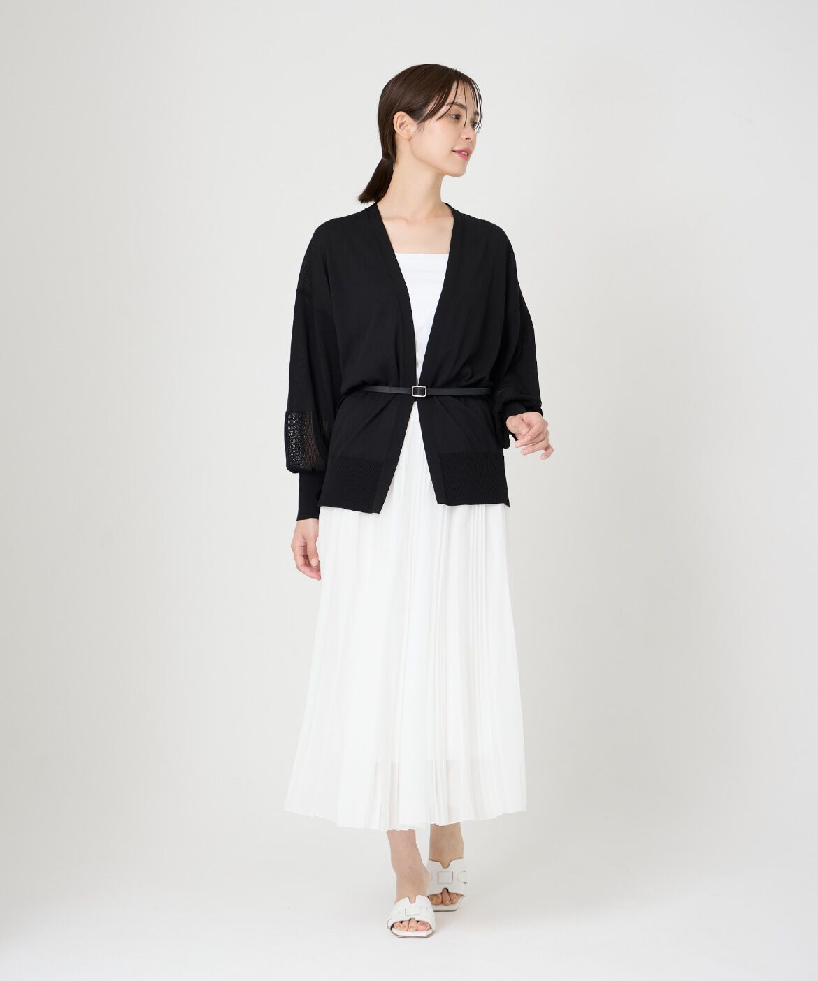 INED「《大きいサイズ》ランダムプリーツスカート」|スカート|