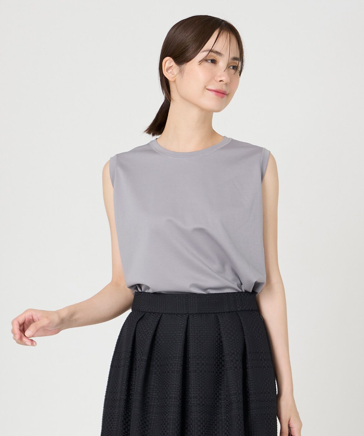 I.T.'S international「ノースリーブカットソー」|Tシャツ・カットソー|グレー1