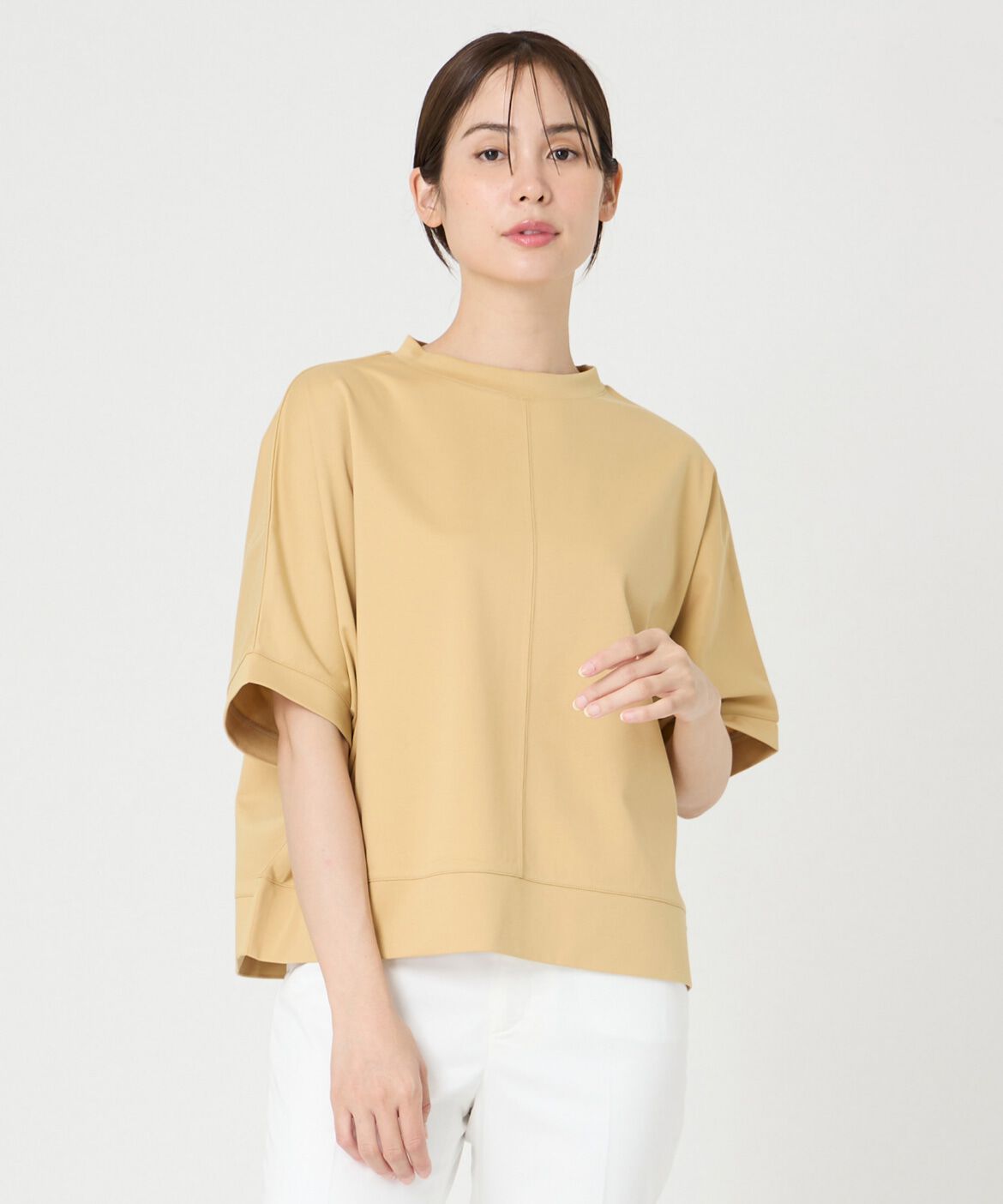 7-IDconcept.「ドルマンポンチカットソー」|Tシャツ・カットソー|イエロー