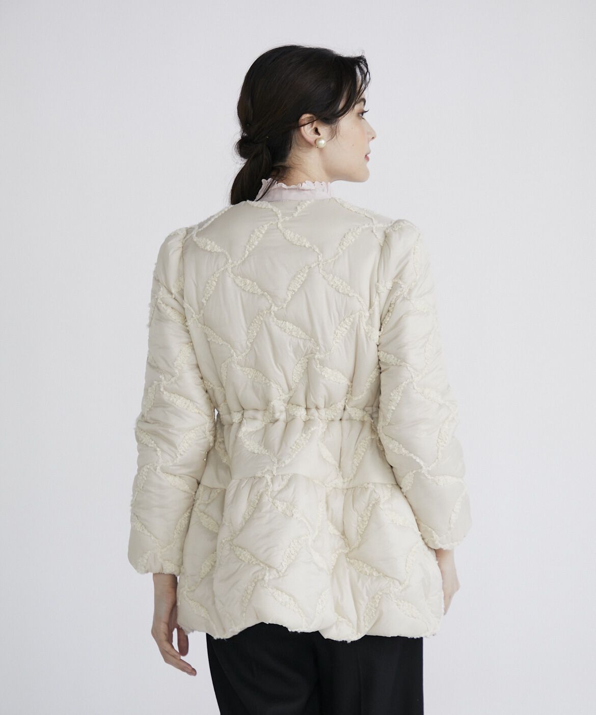 Maglie le cassetto「ループ刺繍キルティングブルゾン」|その他|