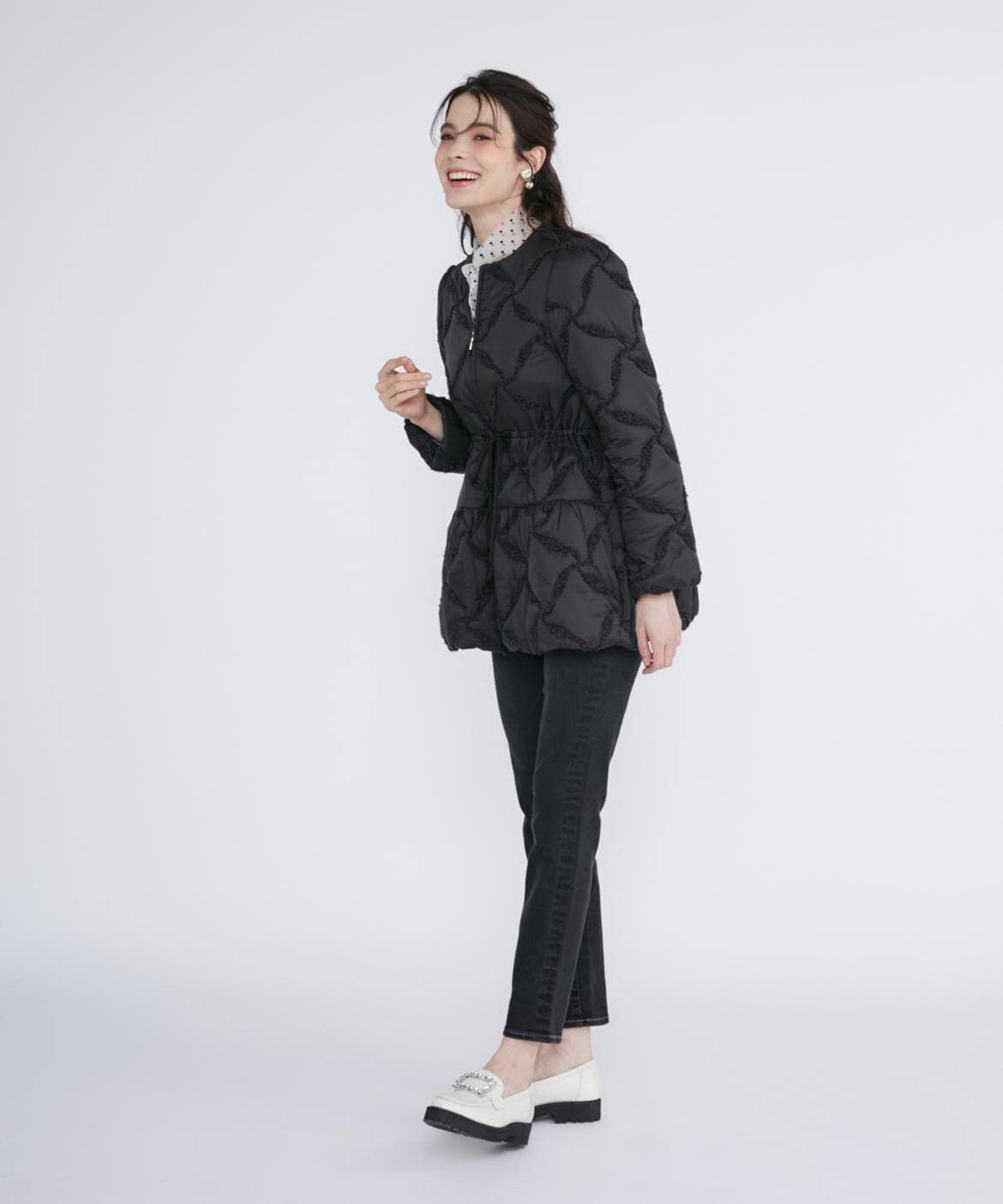 Maglie le cassetto「ループ刺繍キルティングブルゾン」|その他|