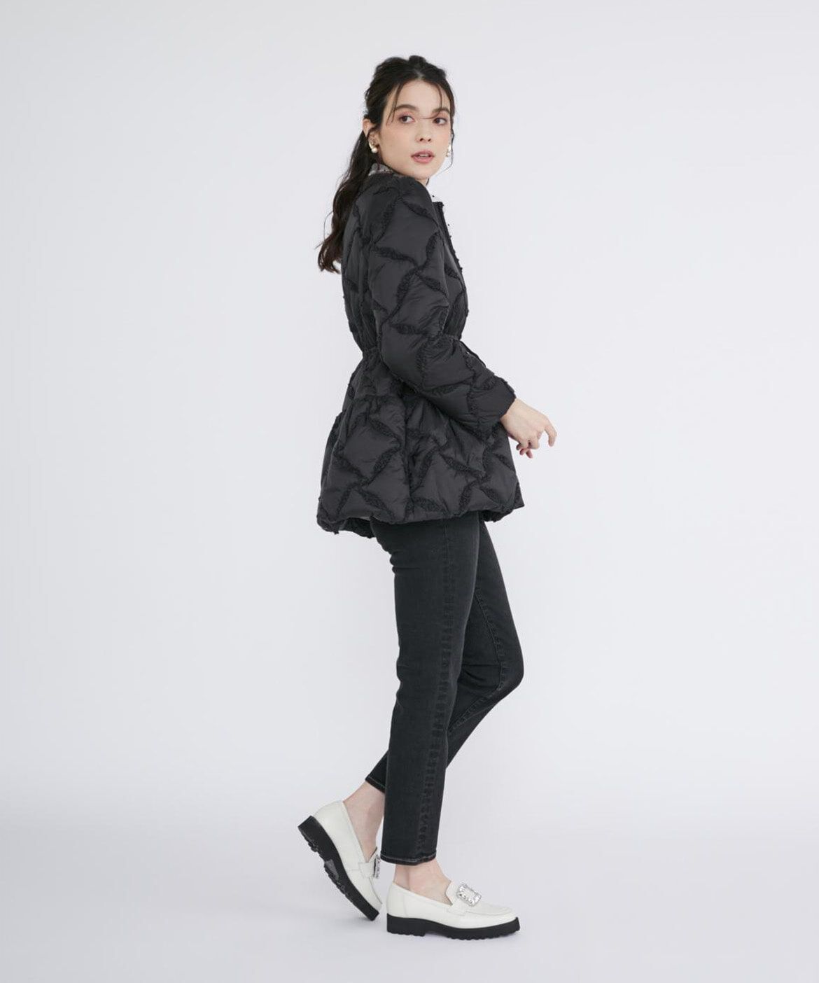 Maglie le cassetto「ループ刺繍キルティングブルゾン」|その他|