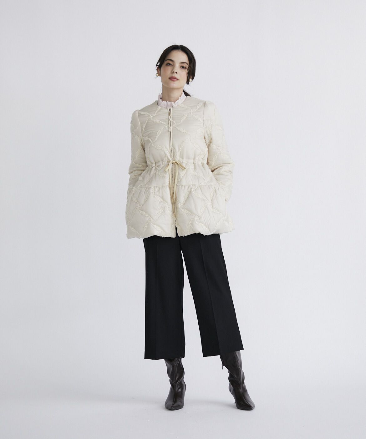 Maglie le cassetto「ループ刺繍キルティングブルゾン」|その他|