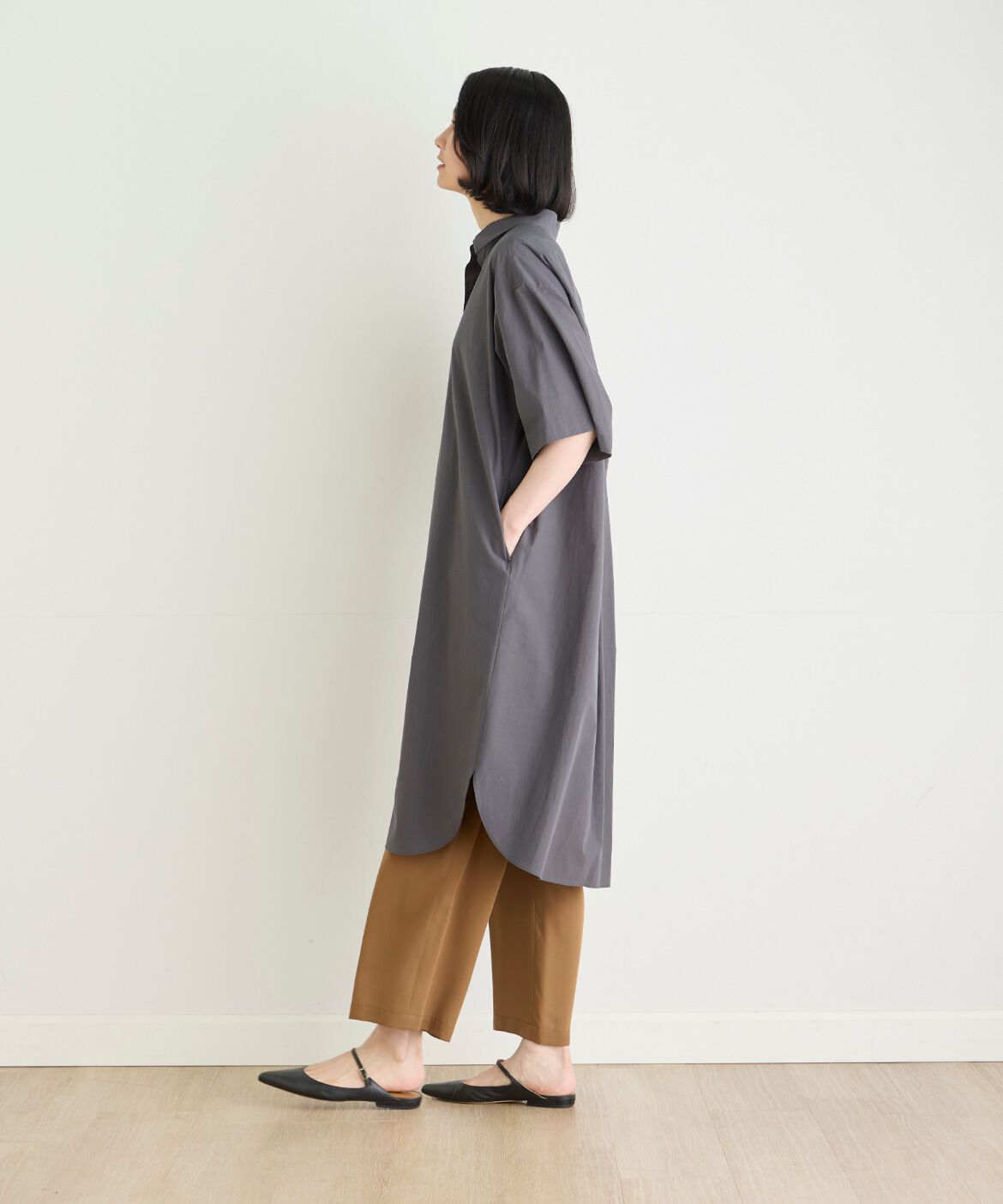 7-IDconcept.「オーバーサイズシャツ」|ワンピース|
